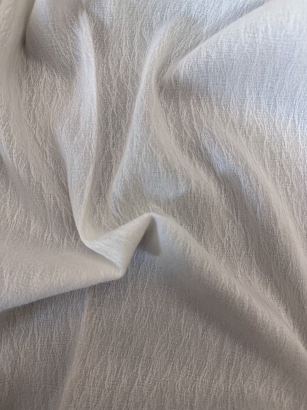 Mondo-Ice White sheer fabric